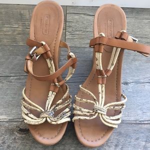 Coach wedge sandals
